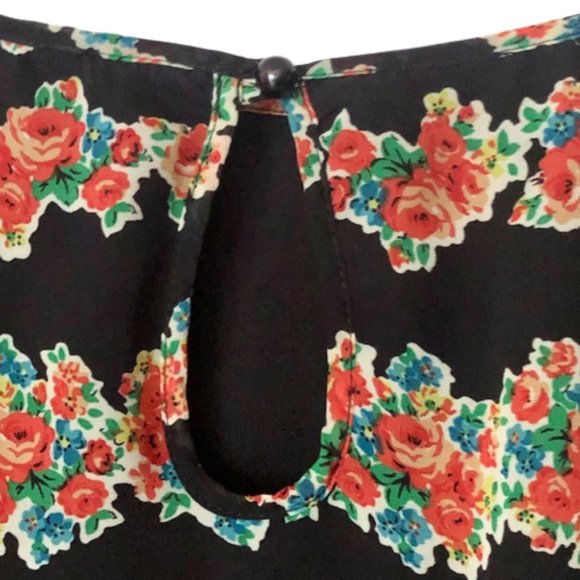 ASOS Curve Flutter Sleeve Floral Dress - Navy - 18 - Picture 7 of 10